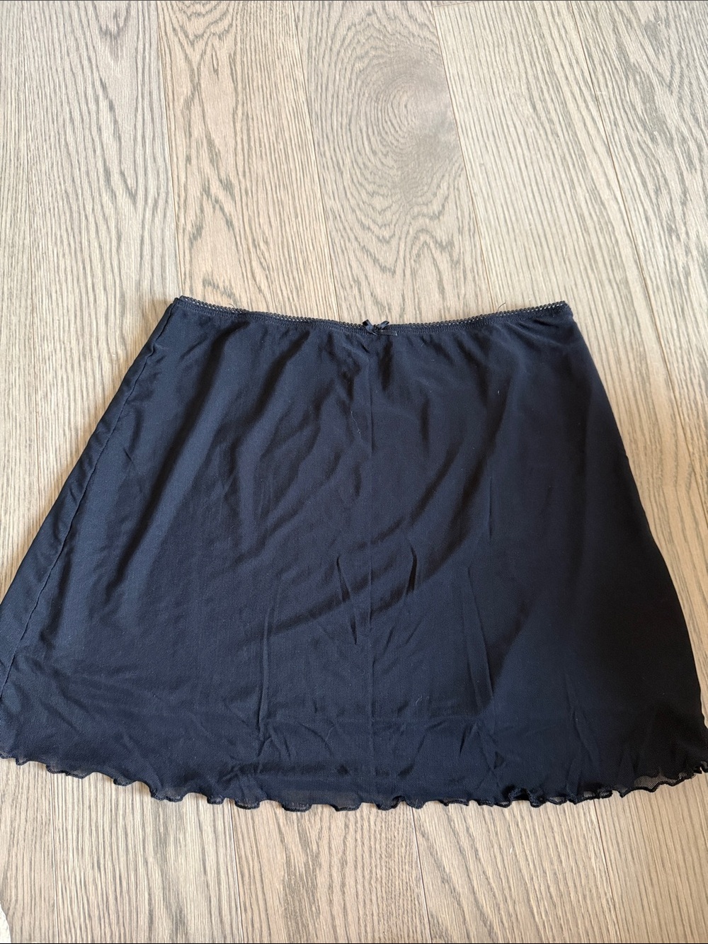 Brandy Melville Black A-Line Slip Skirt